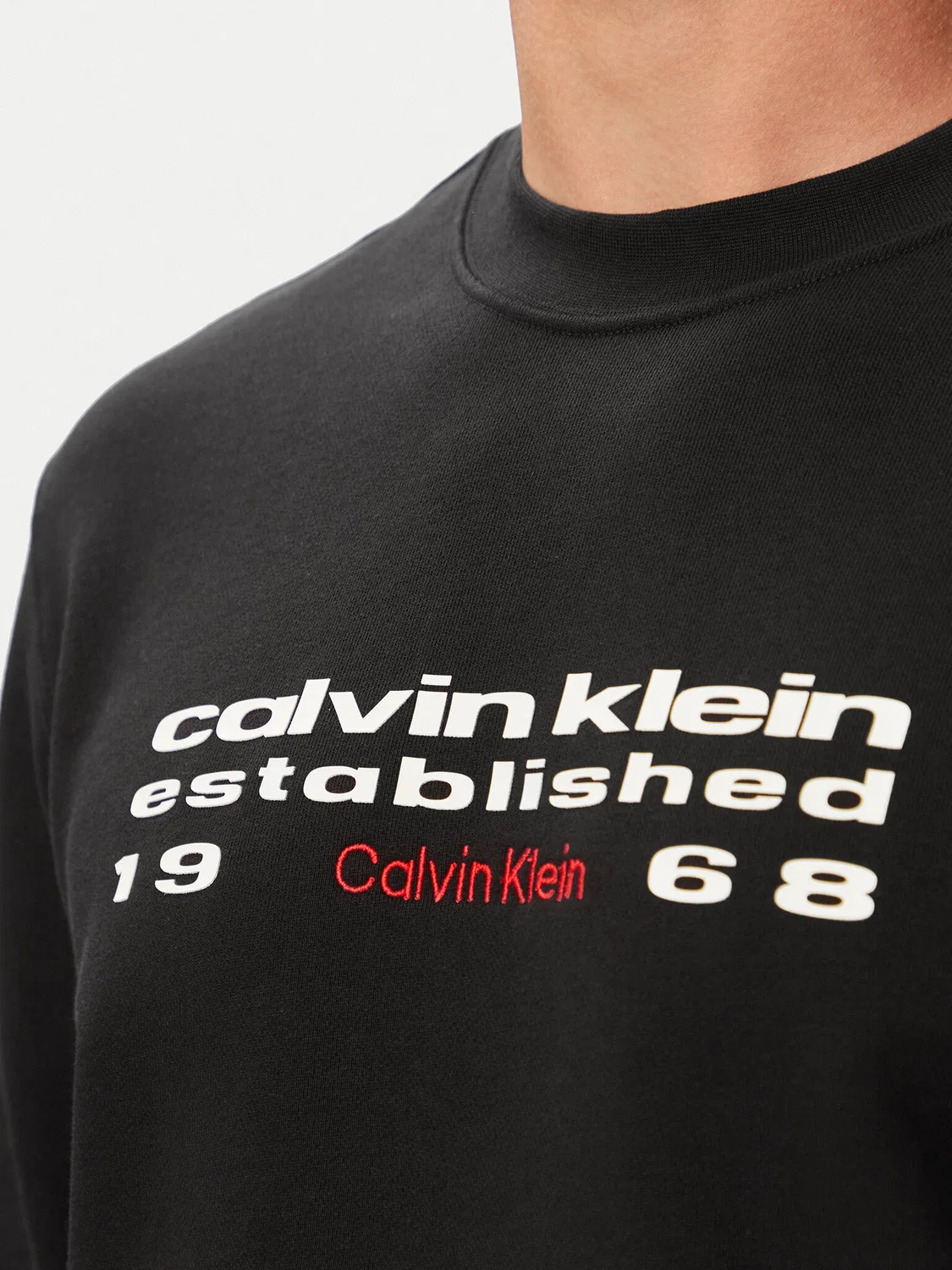 Мужская толстовка стандартного кроя Calvin Klein, черный — фото 4