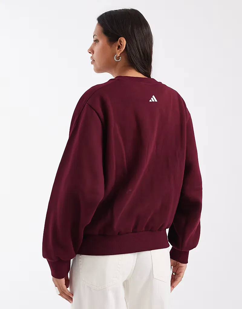 Толстовка Adidas Sportswear, бордовый — фото 3