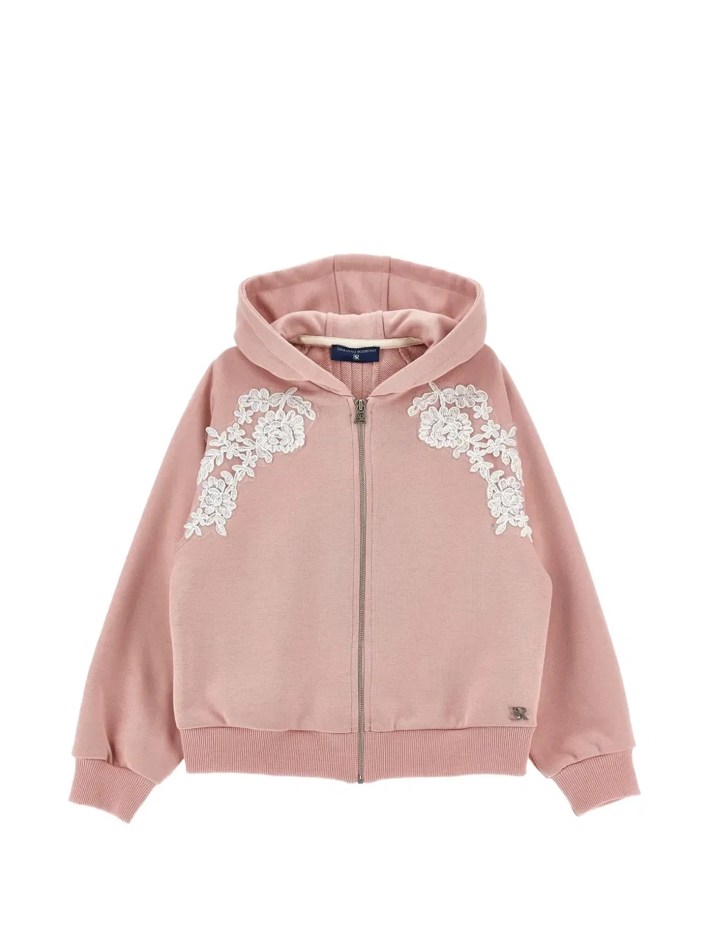 Худи с капюшоном Ermanno Scervino Junior, розовый