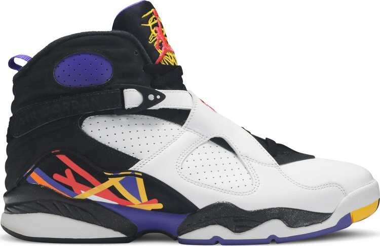 

Кроссовки Air Jordan 8 Three-Peat, белый, Белый;серый, Кроссовки Air Jordan 8 Three-Peat, белый