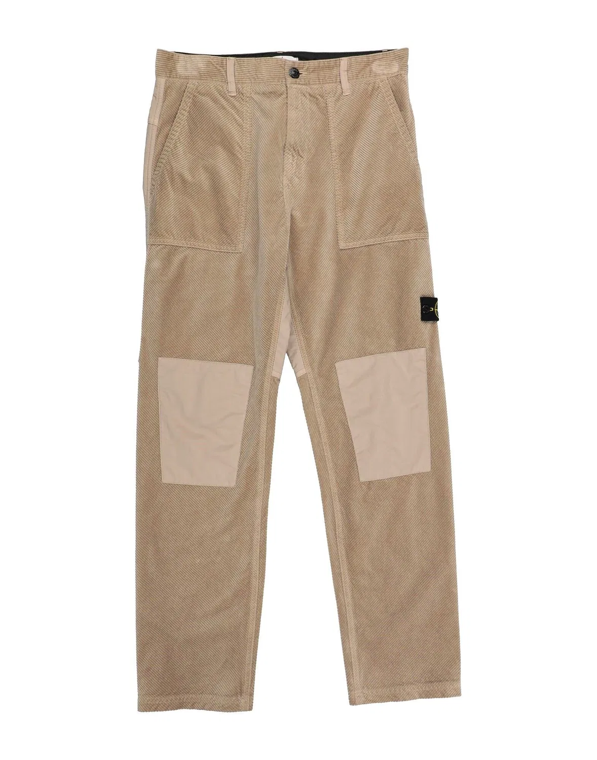 Детские брюки из вельвета для мальчиков Stone Island Junior, хаки