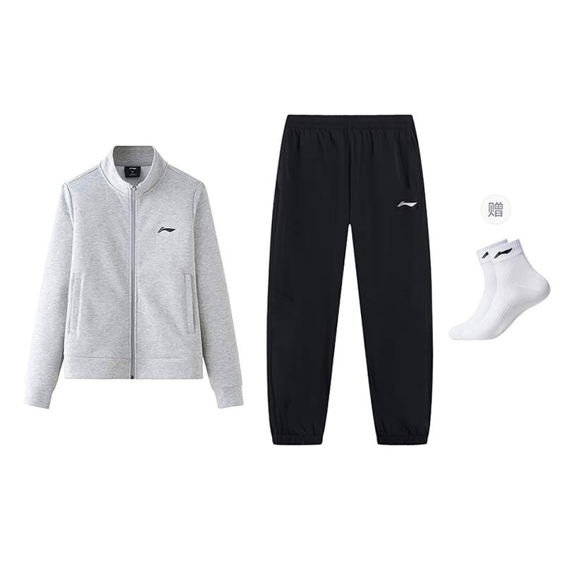 

Li-Ning Casual Sportswear Unisex Coin Gray+Black