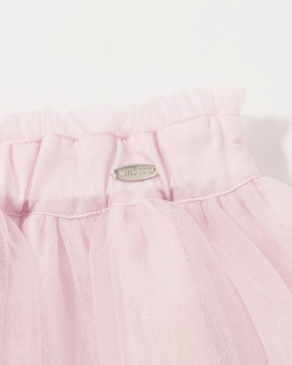 Юбка из тюля с кружевом и лентами Mezzo piano, Pink — фото 3