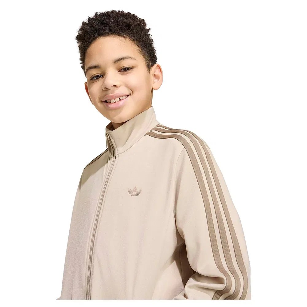 Детский свитшот для девочек свободного кроя Firebird Loose Track Adidas Originals, Beige — фото 4