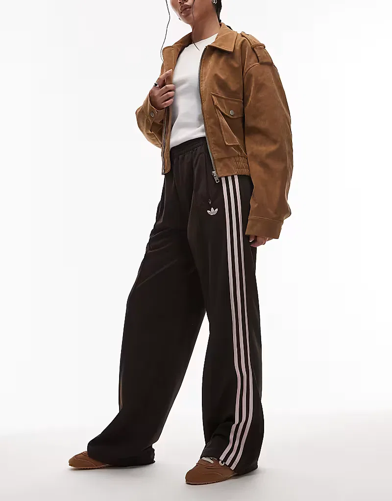 Спортивные брюки Adidas Originals Firebird коричневого и, розовый