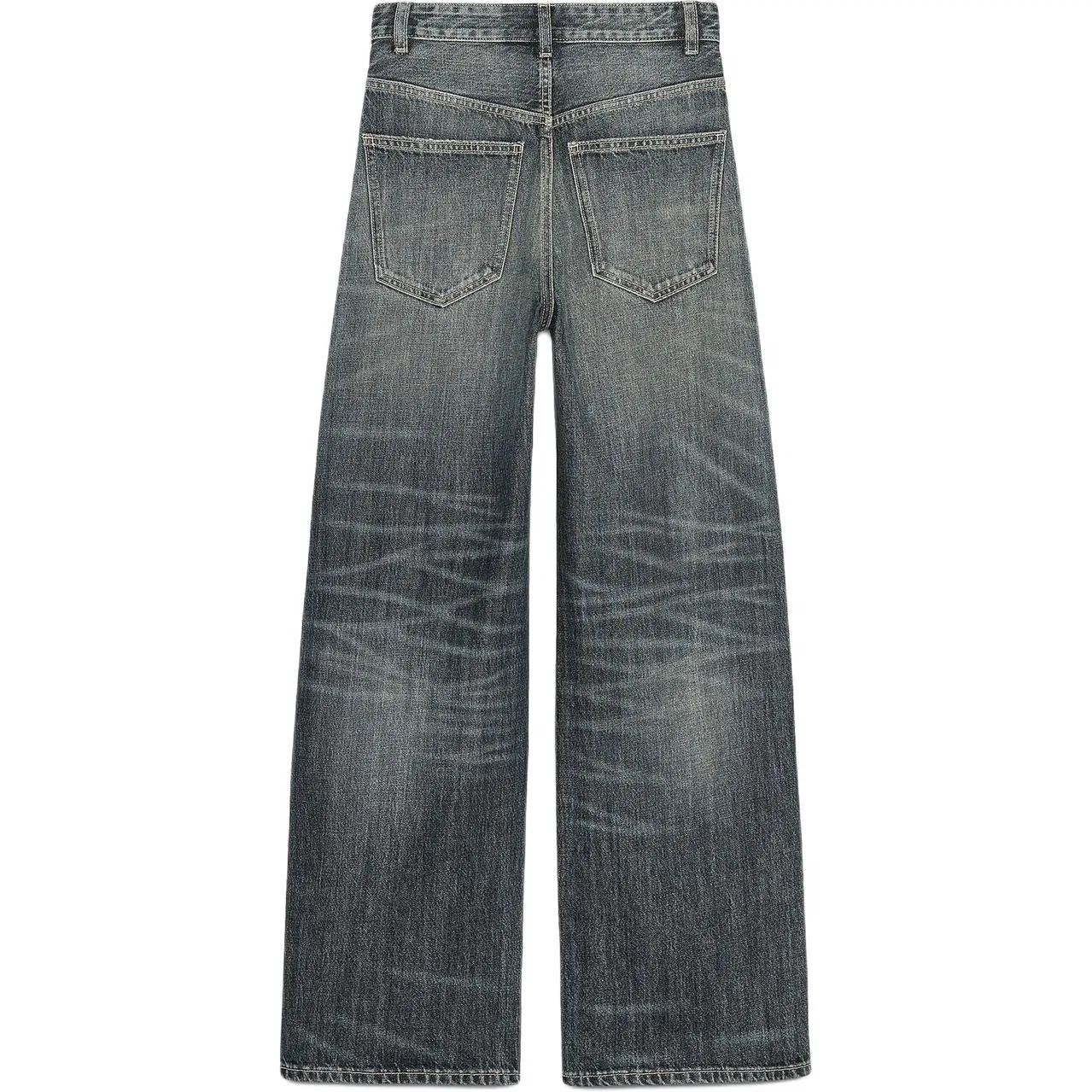 Женские джинсы клеш с широкими штанинами Sea Blue ZARA, Sea Blue — фото 3
