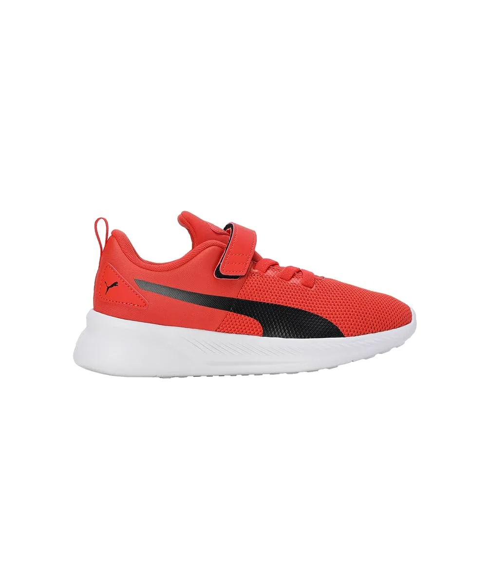 Детские кроссовки для мальчиков с дышащим верхом Puma Flyer Runner V PS, Warm Earth Puma Black — фото 3
