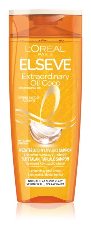 

Питательный шампунь для нормальных и сухих волос L’Oréal Paris Elseve Extraordinary Oil Coconut