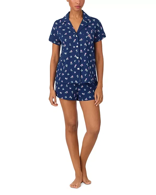 Женский комплект пижамы с принтом Ralph Lauren, Navy Print
