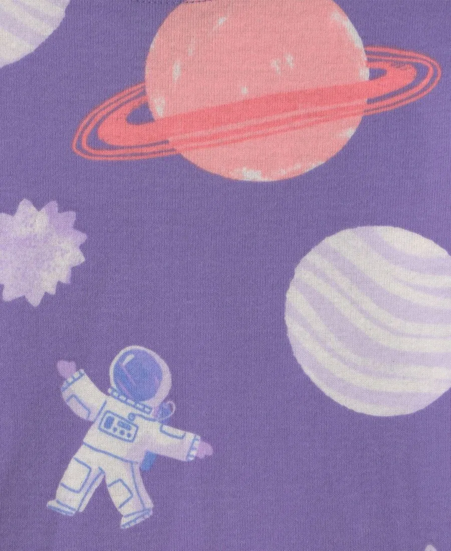 Комплект пижам для малышей с принтом космос и собакой Carter's, Purple — фото 3