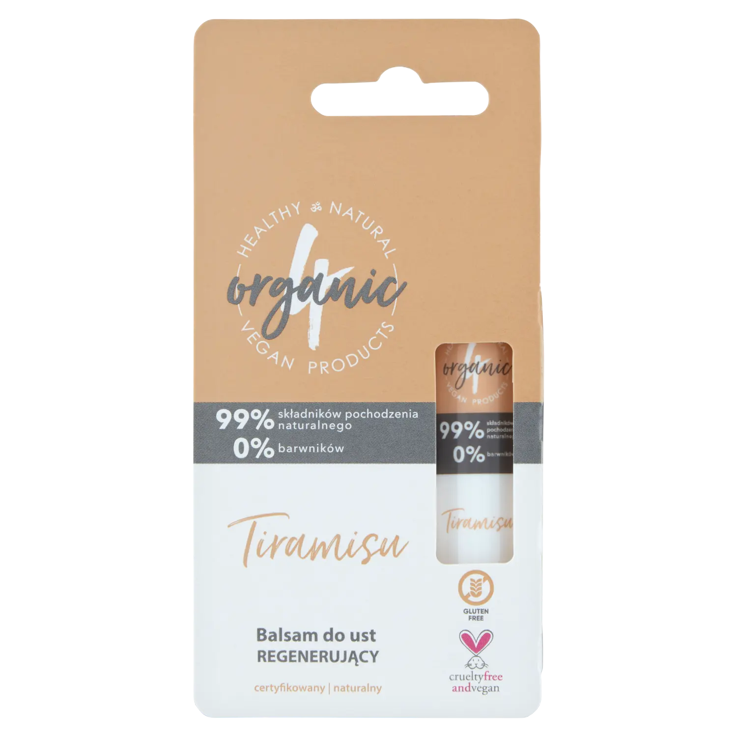 

4Organic регенерирующий бальзам для губ, 5 г