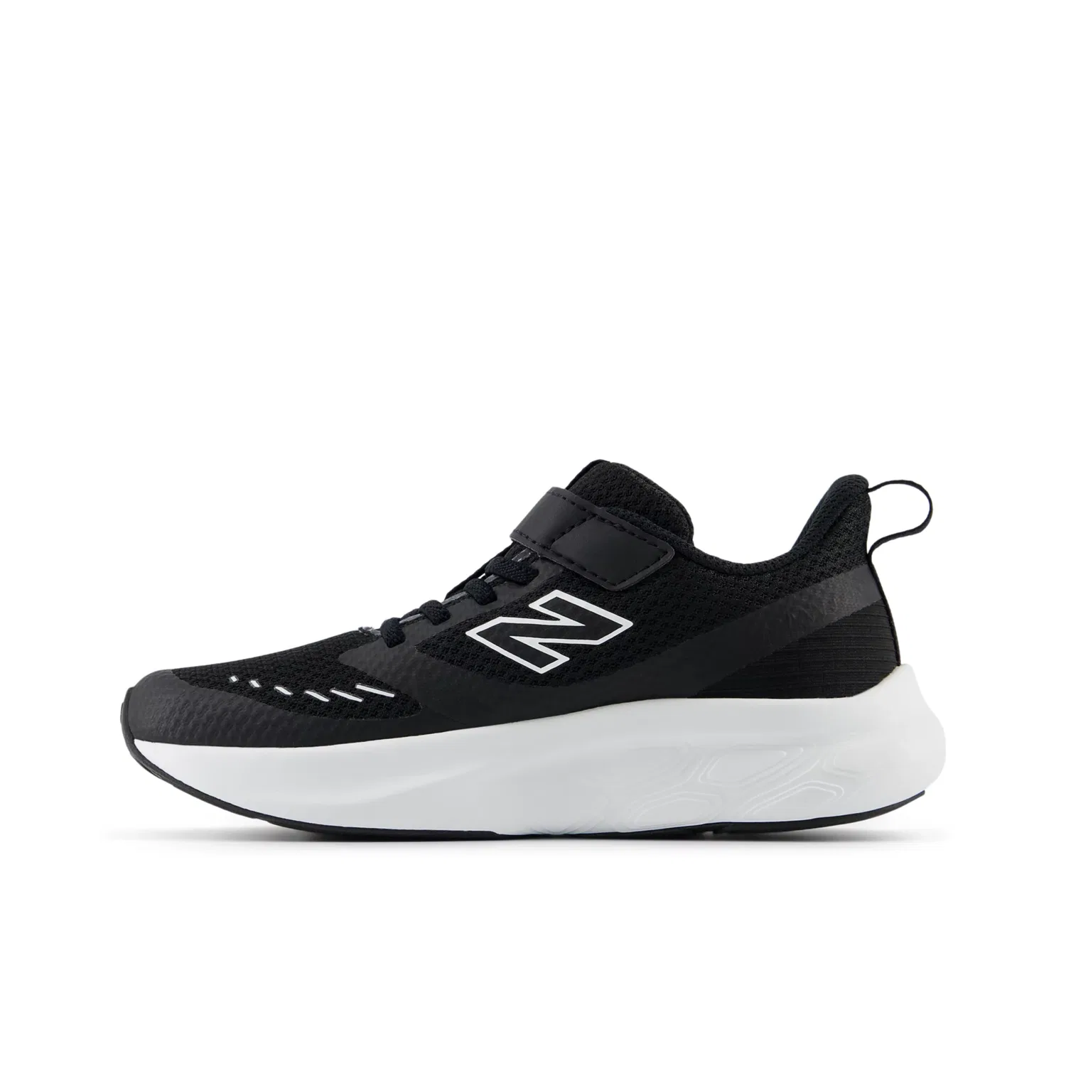 Детские кроссовки с дышащим верхом 625 Hook & Loop New Balance, Black With White — фото 3