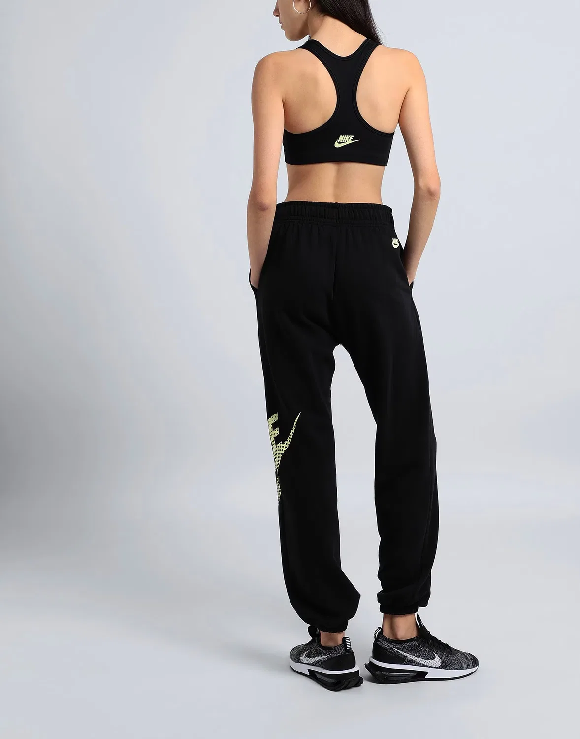 Спортивные штаны из флиса с завышенной талией Nike Sportswear Oversized Fleece Dance Pants, черный — фото 3