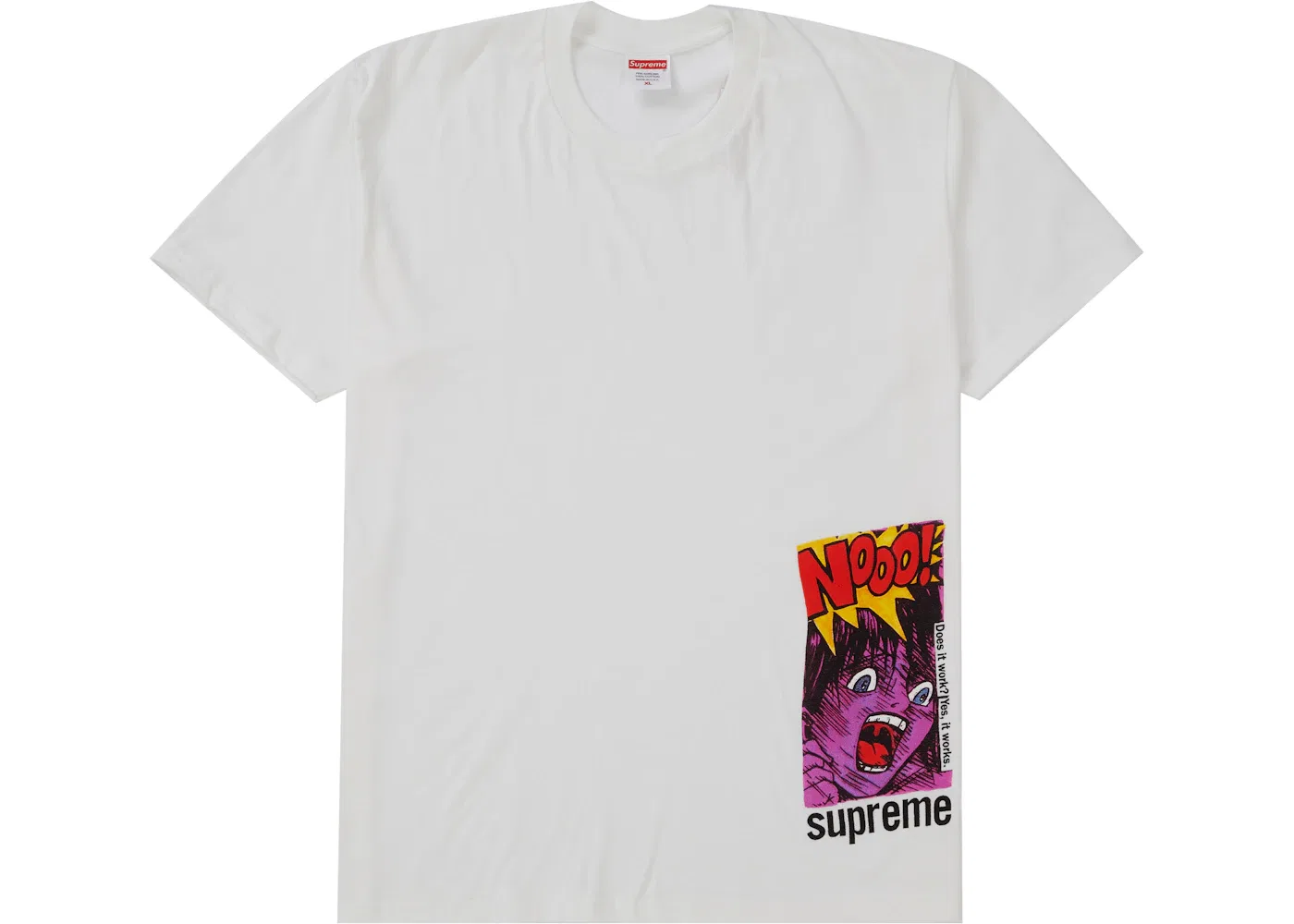 Мужская футболка с принтом Supreme Does It Work Tee, White
