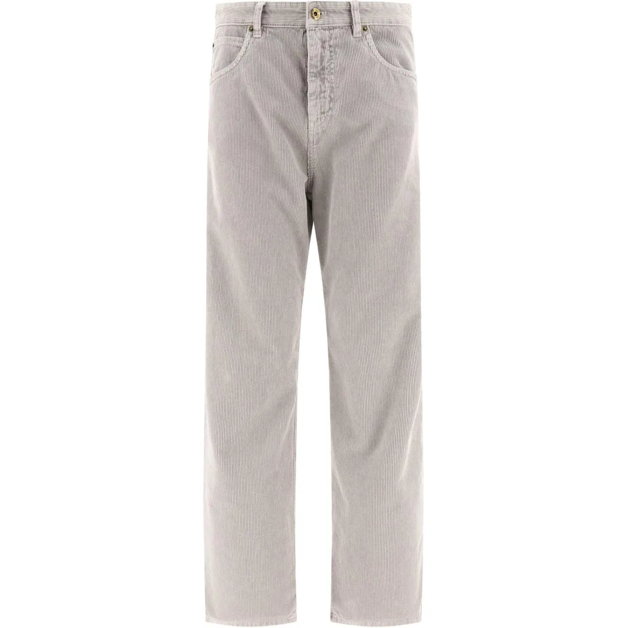 Женские брюки из вельвета с вышивкой логотипа Casual Pants MIU MIU, Light Umber