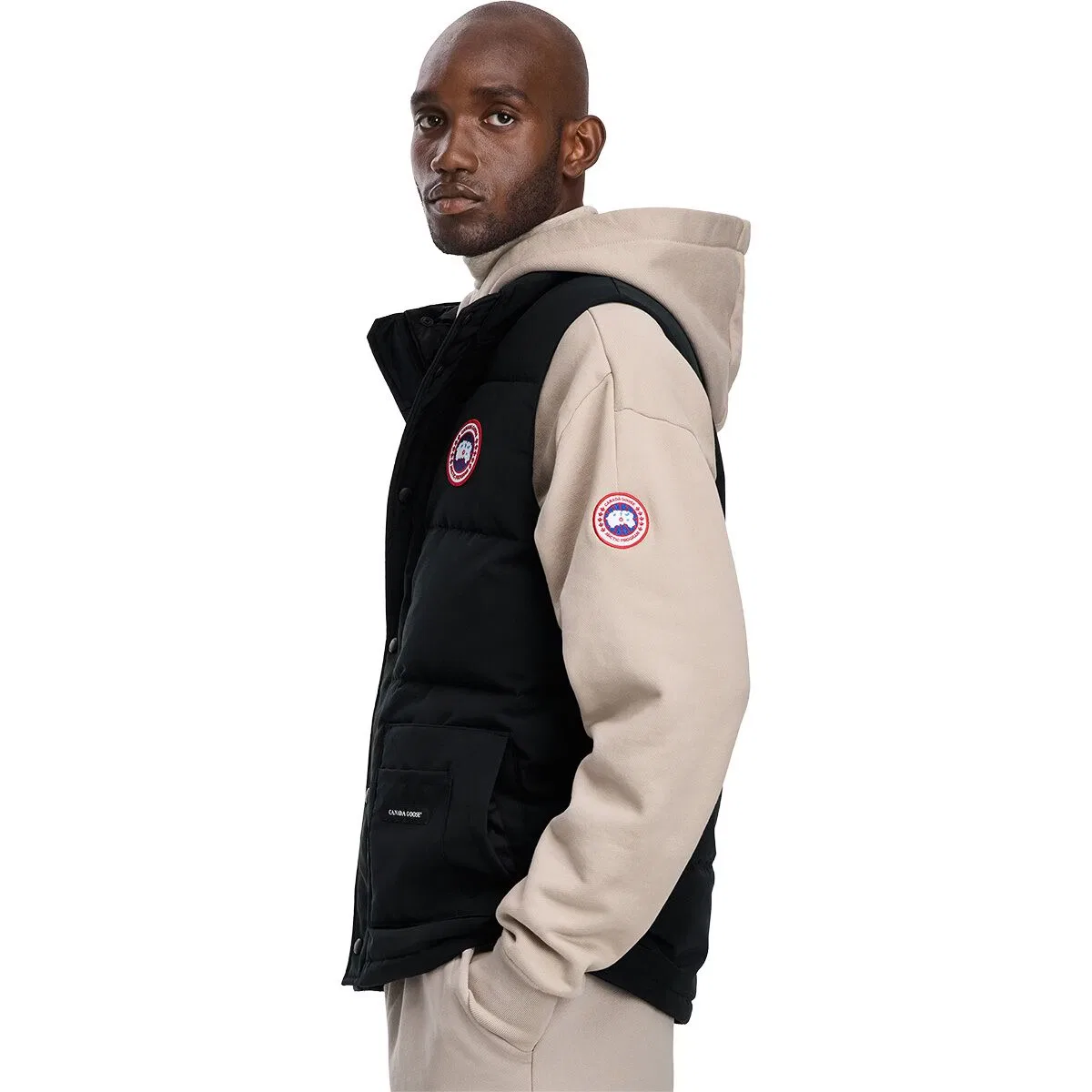 Мужской жилет с наполнителем из пуха Freestyle Crew Vest Canada Goose, черный — фото 4
