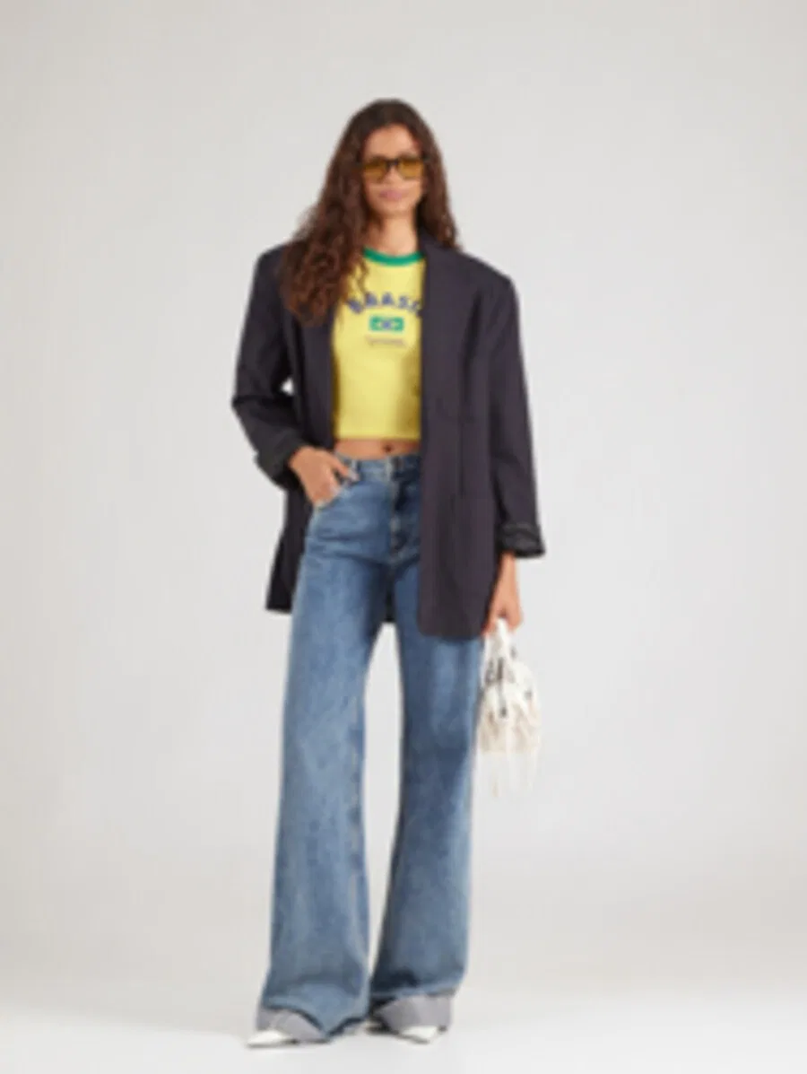 Футболка LEVI'S 'Brazil Ringer Tee' светло-голубого цвета — фото 4