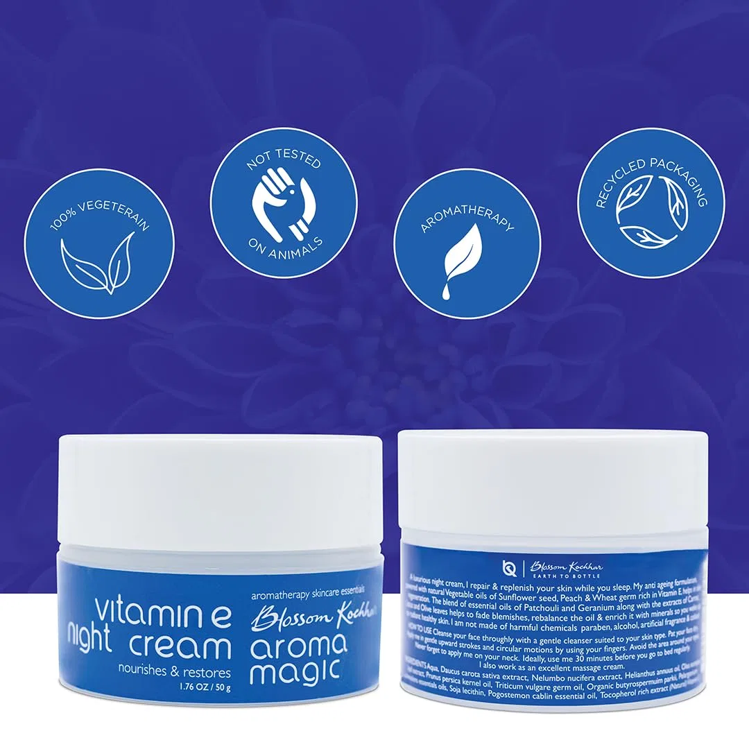 Ночной крем Vitamin E Night Cream, Aroma Magic, 50г — фото 4