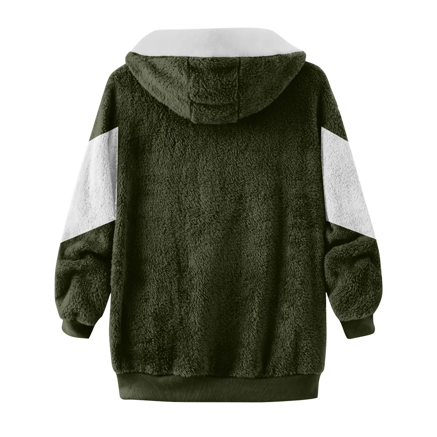 Женская мягкая длинная oversize-куртка с принтом двух цветов, на пуговицах, E11 — фото 3