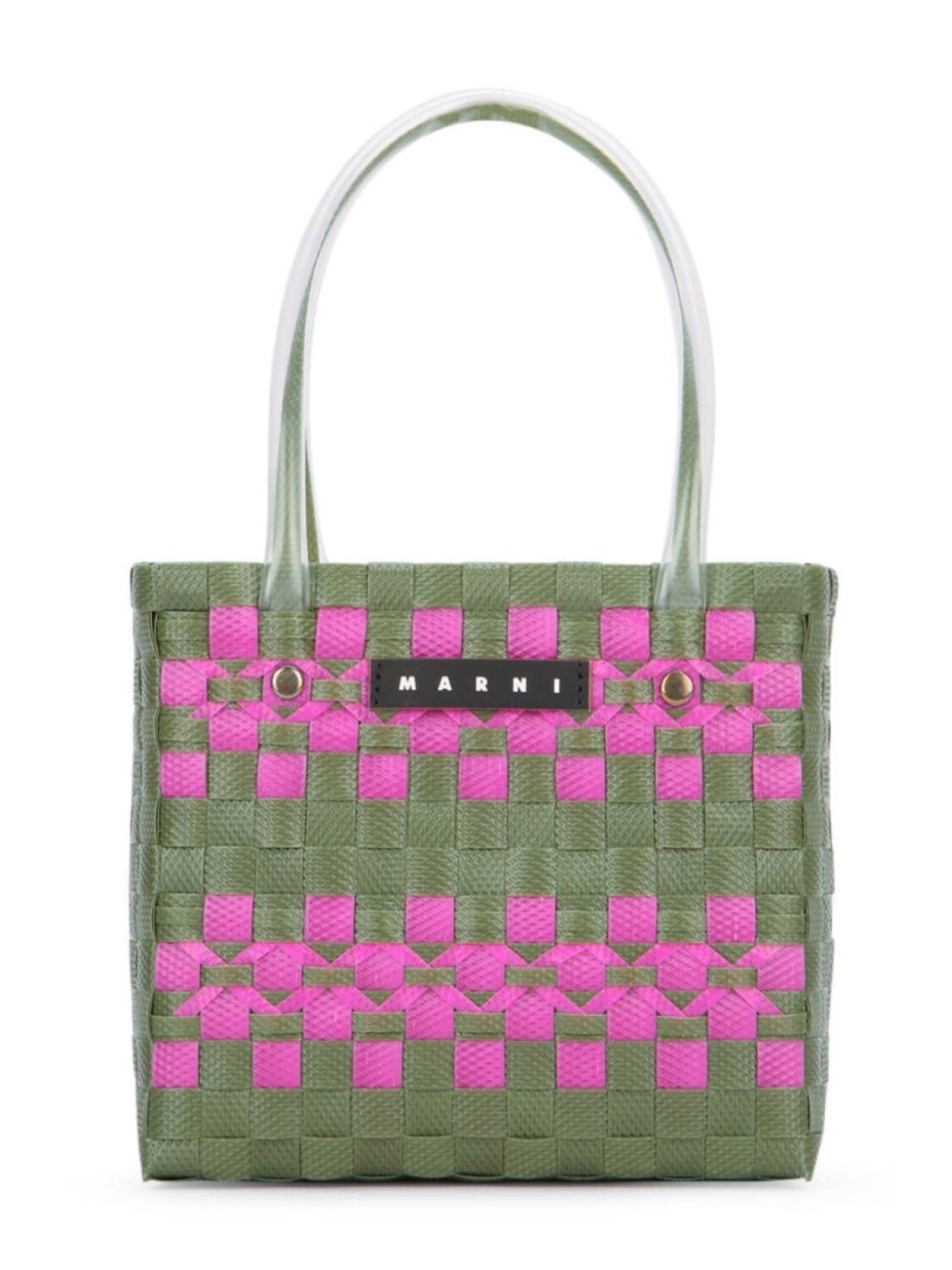 

Сумка-тоут с переплетенным дизайном Marni Kids, зеленый