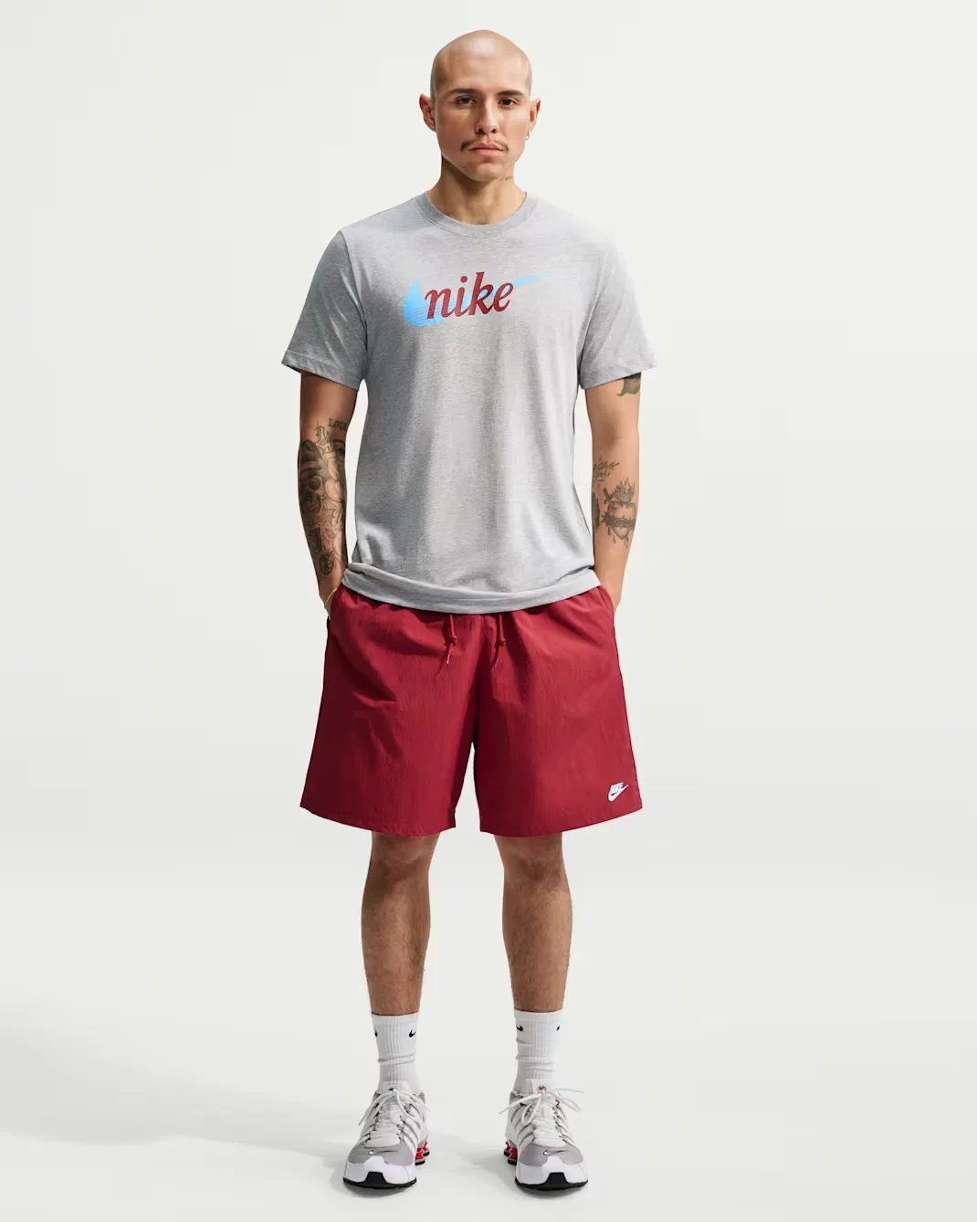 Мужская футболка Nike Sportswear, Dark Grey Heather — фото 4