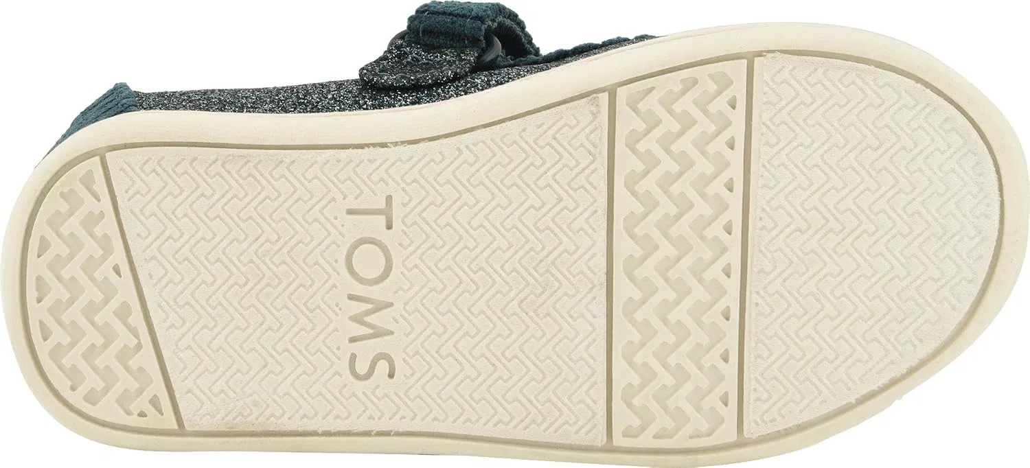 Детские туфли Мэри Джейн для девочек Tiny TOMS, Atlantic Iridescent Glimmer/Corduroy — фото 3