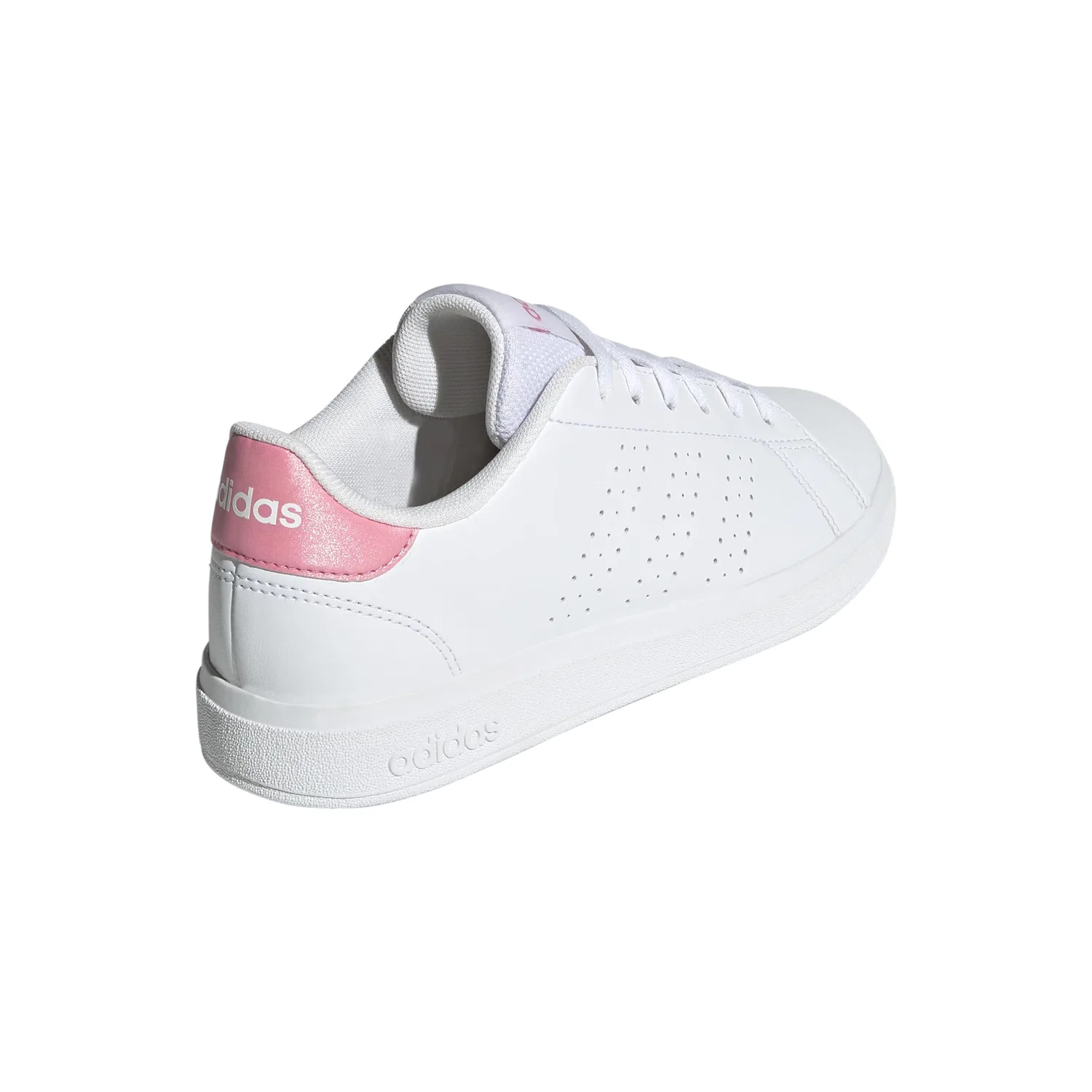Детские кроссовки для мальчиков с принтом Advantage Base 2.0 Adidas, Bianco Bliss Rosa Nero — фото 3