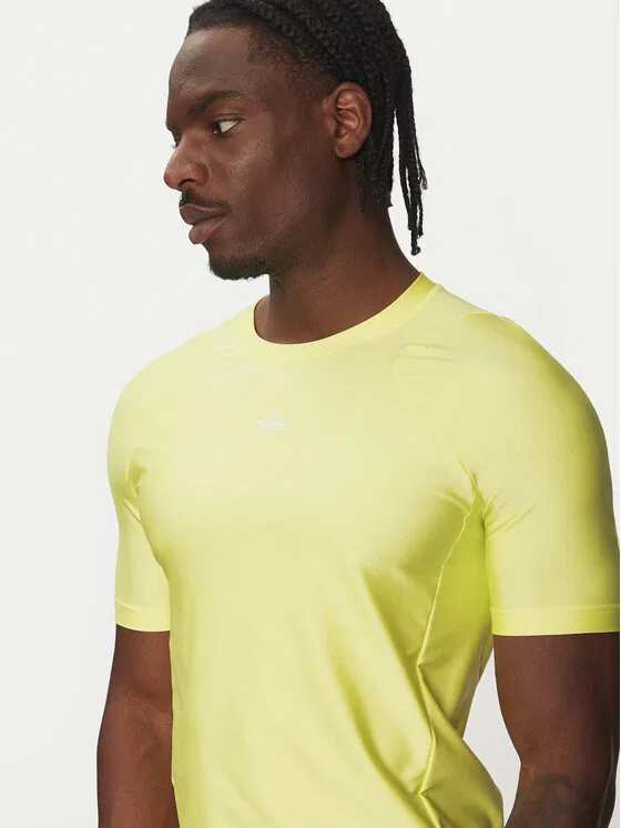 Футболка slim fit Fashion Cut Line Adidas, желтый — фото 4