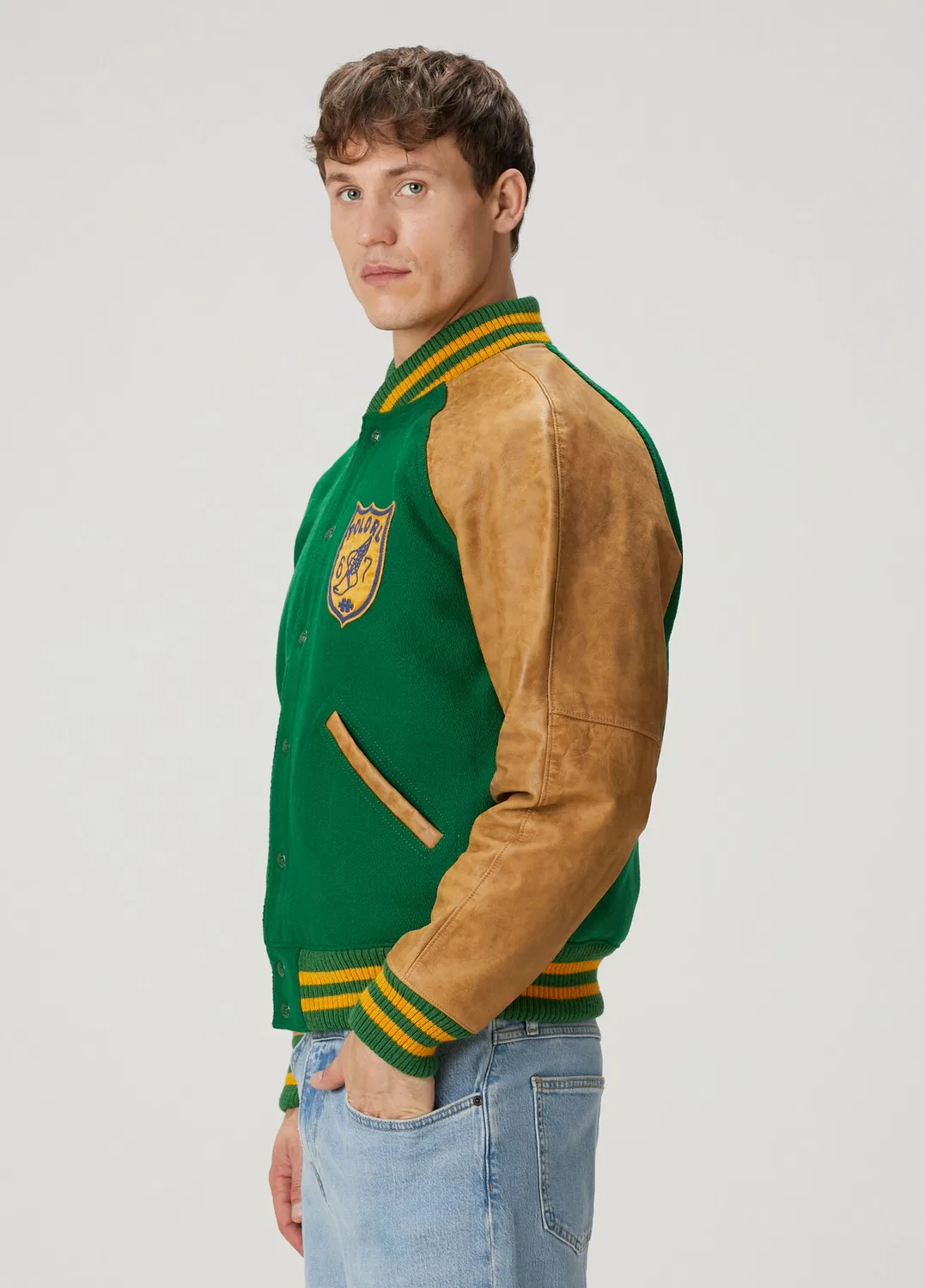 Бомбер Polo Ralph Lauren, green — фото 3