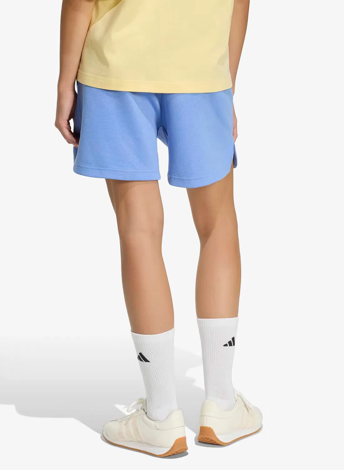 Шорты из флиса свободные 3-Stripes studio Adidas, синий — фото 2