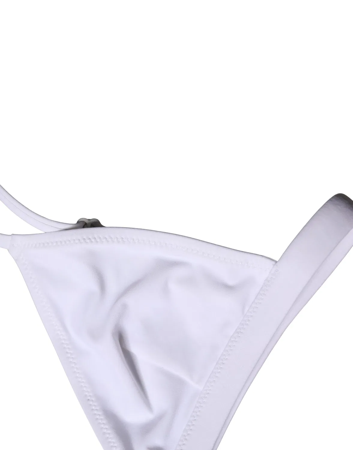 Женский топ бикини треугольный белый Dolce & Gabbana, White — фото 3