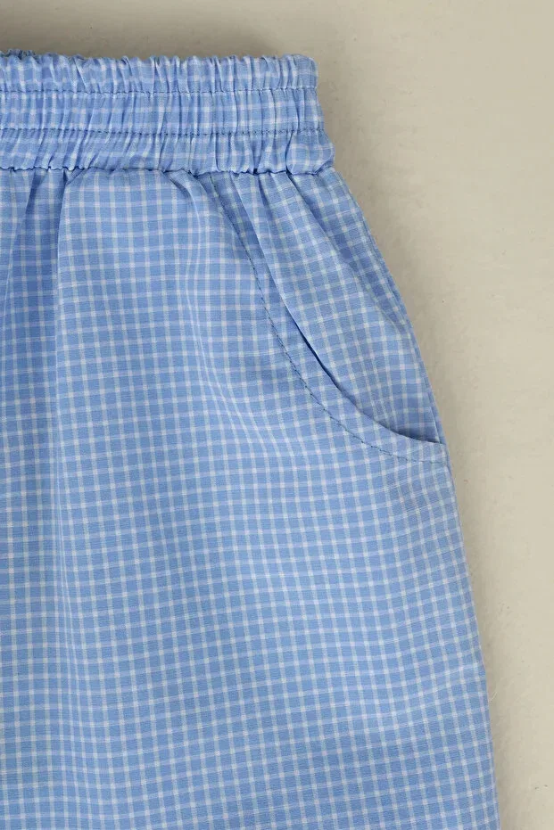 Детские брюки для девочек хлопковые Mioma Kids, Blue — фото 3