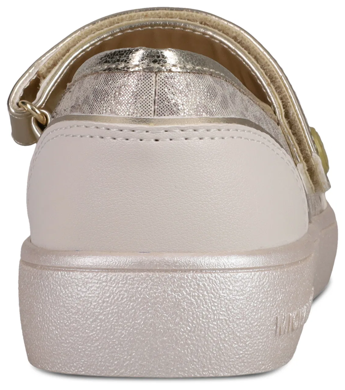 Детские кроссовки для девочек с ремешком Мэри Джейн Jem Cameron Michael Kors, Leopard/Pale Gold Metallic — фото 3