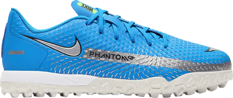

Лимитированные кроссовки Nike Phantom GT Academy TF GS 'Photo Blue Metallic Silver', синий