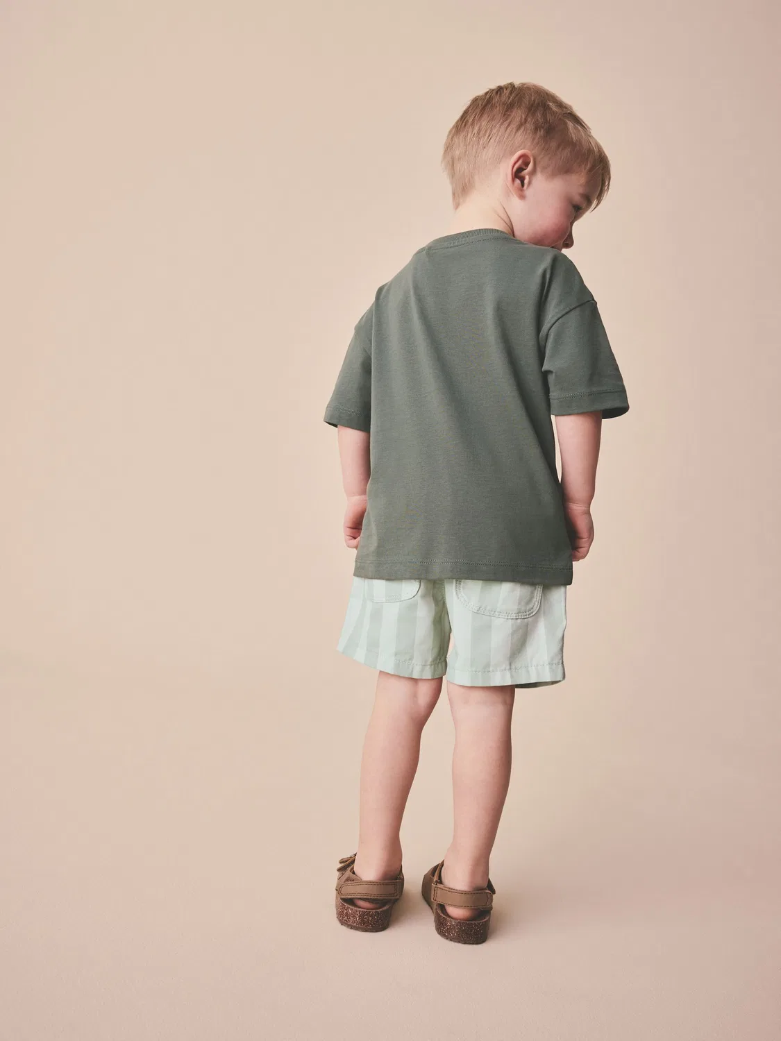 Шорты на завязке, Mint Green Stripe Next, Мятно-зеленый полосатый — фото 3