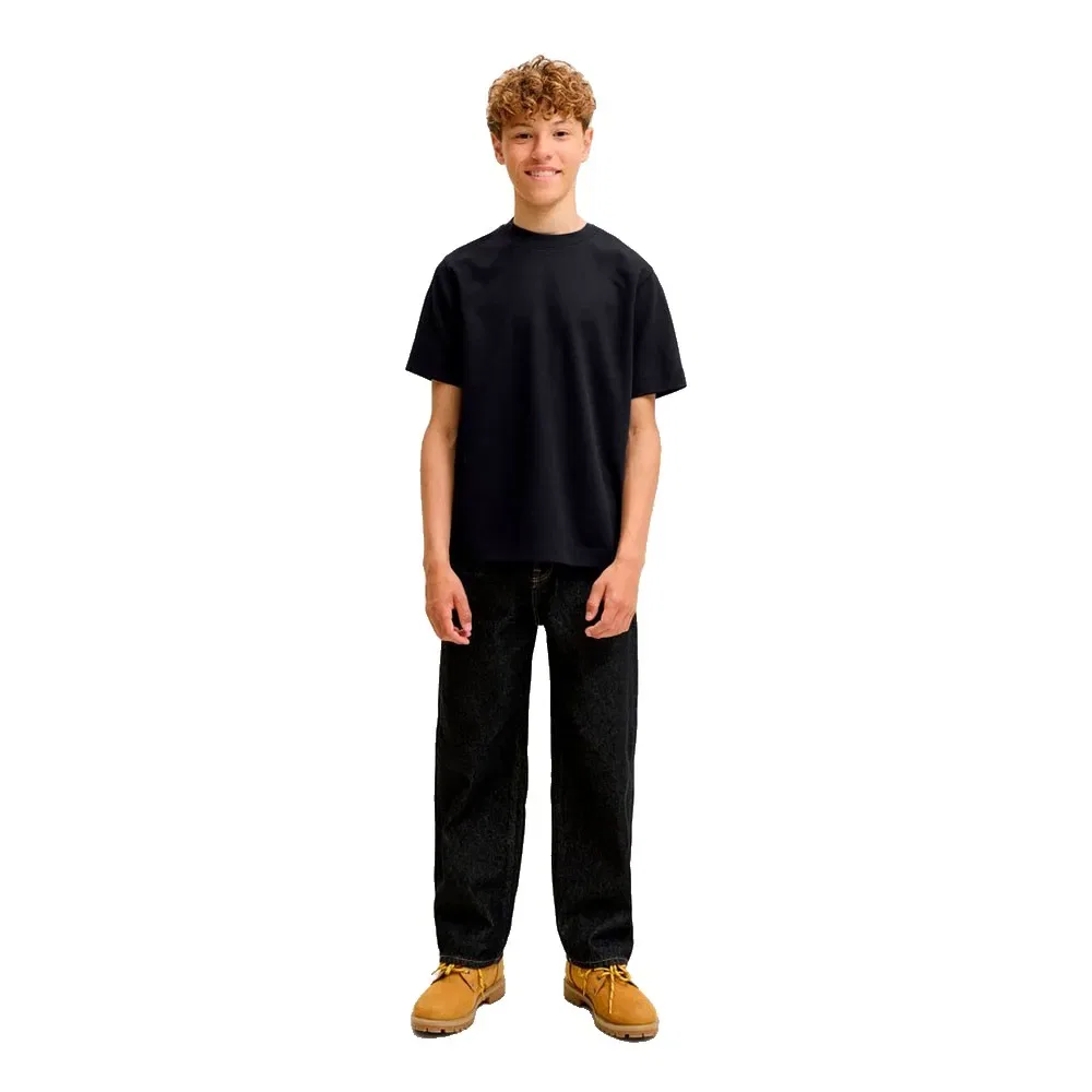 Детская футболка с коротким рукавом Jack & jones Junior, Black — фото 4