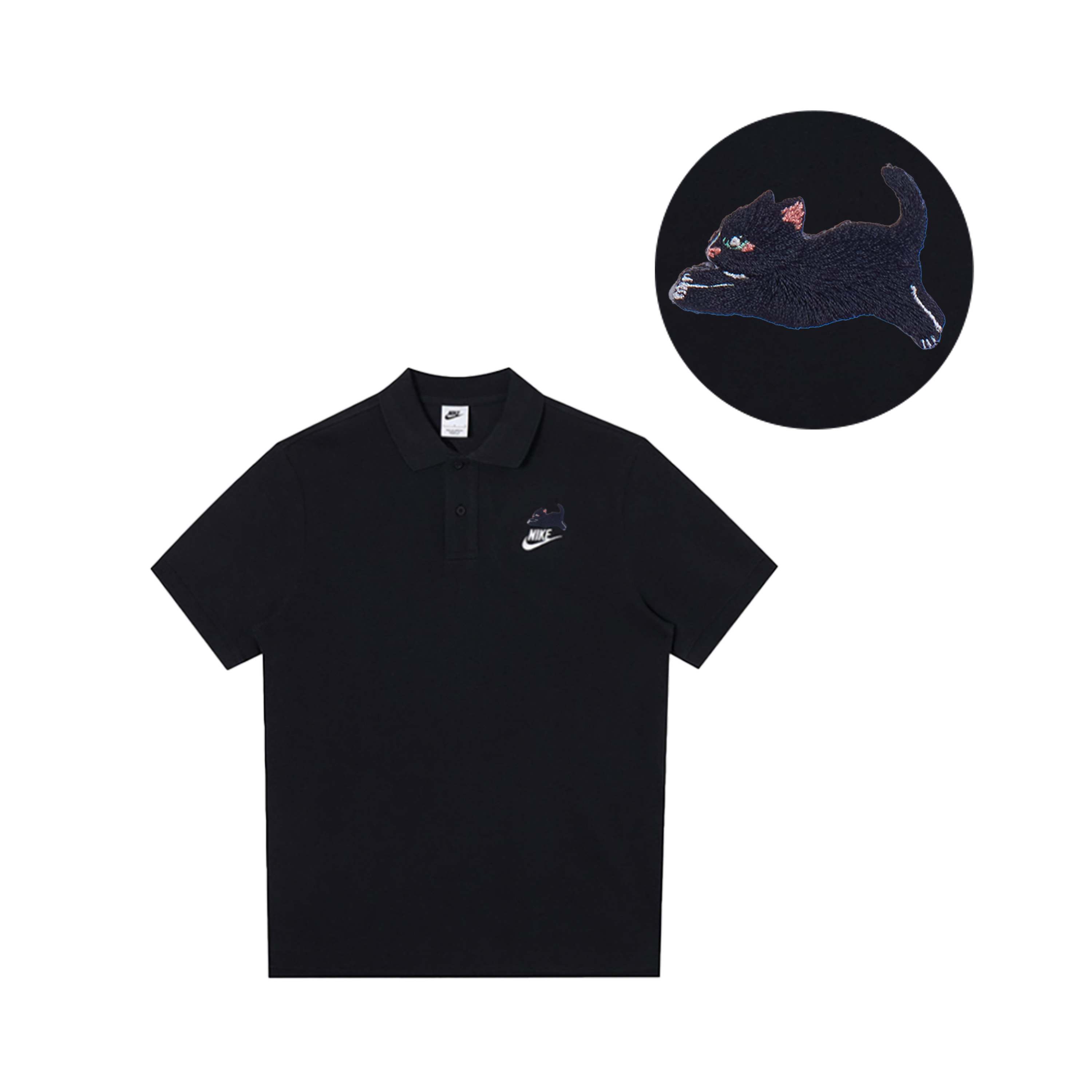 

Nike Спортивная поло мужская black, Черный, Nike Спортивная поло мужская black
