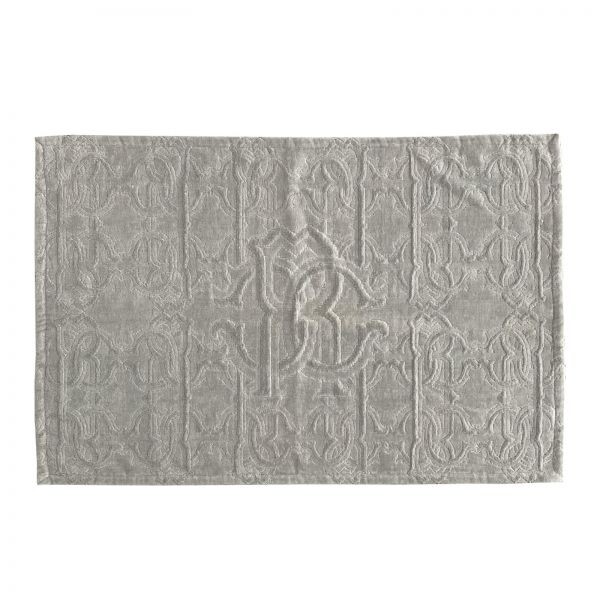 

Коврик для ванной Roberto Cavalli Heraldic Grey Jacquard, 60×90 см