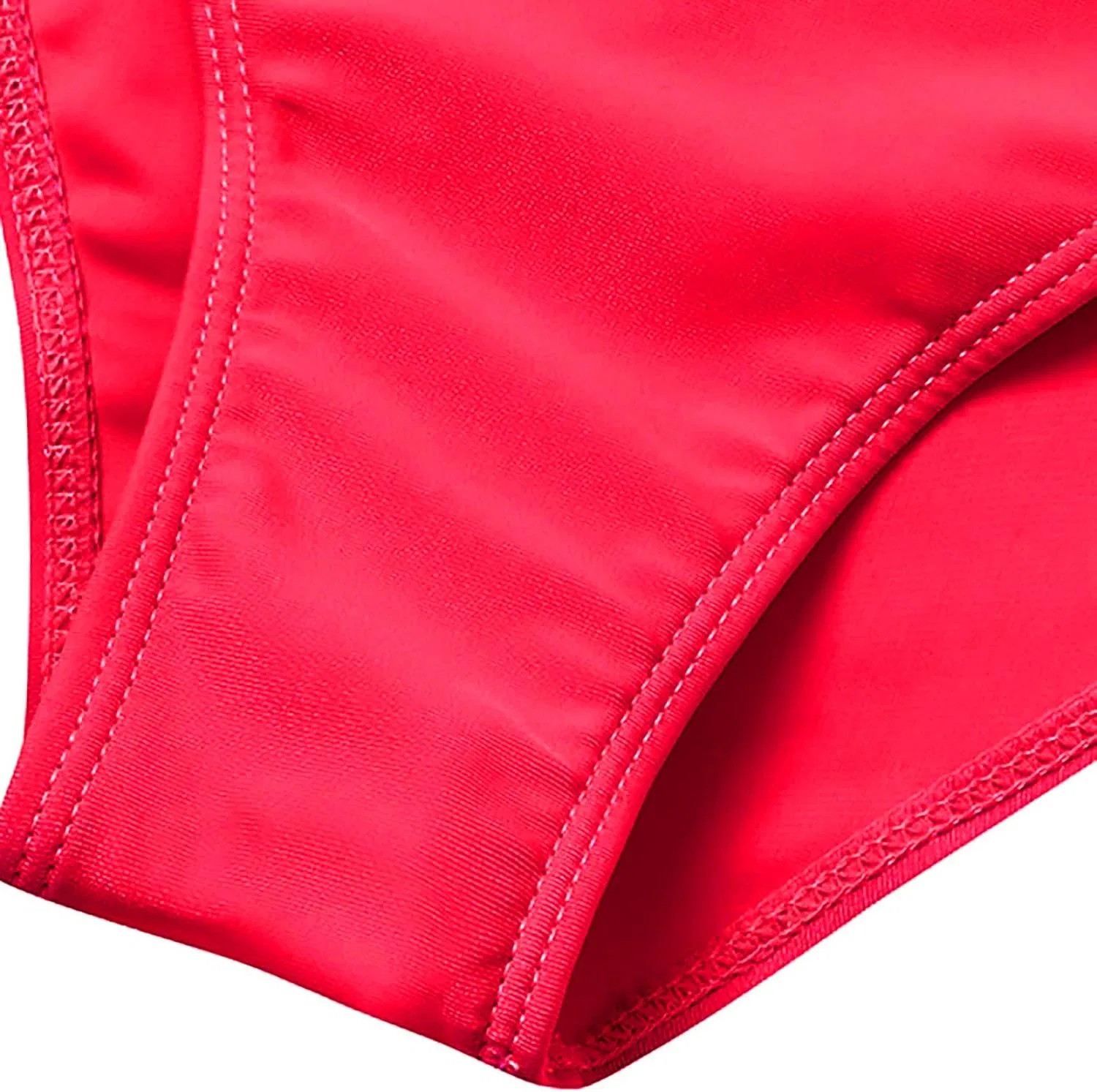 Женский танкини с рюшами Tropical Beachwear, Red — фото 4