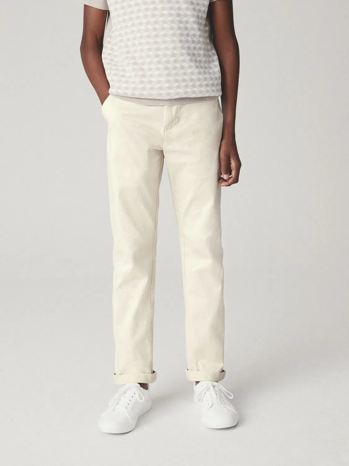 Чинос классические Regular Fit, Ecru Neutral Next — фото 2