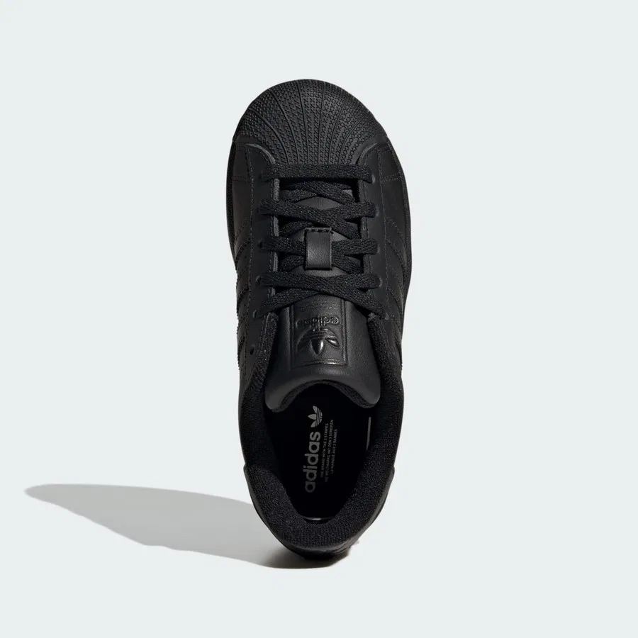 Кроссовки с кожаным верхом Originals Superstar II adidas, Черный — фото 4