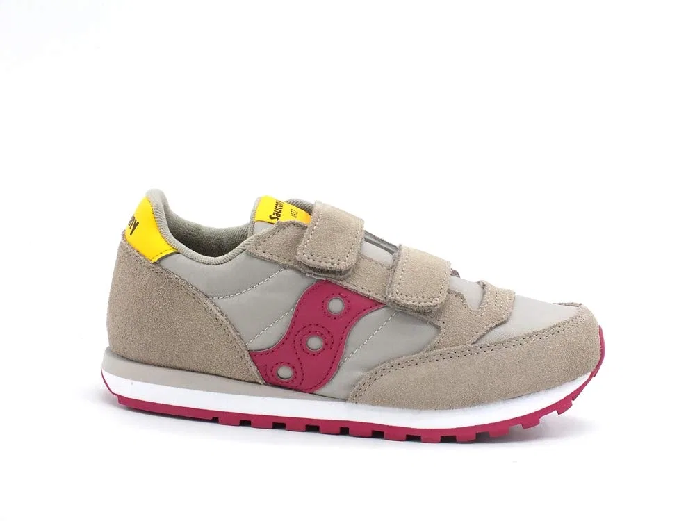 Детские кроссовки для мальчиков и девочек с липучкой Jazz Double HL Blue Saucony, Burgundy Taupe