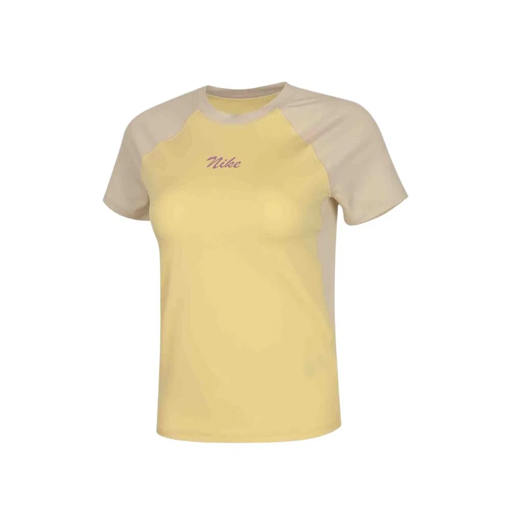 Женская футболка с круглым вырезом Nike, Yellow/Beige