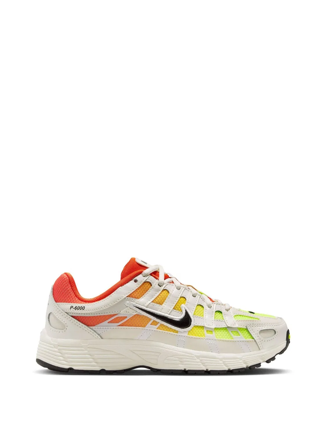 Кроссовки Nike P-6000, бело-желто-оранжевые