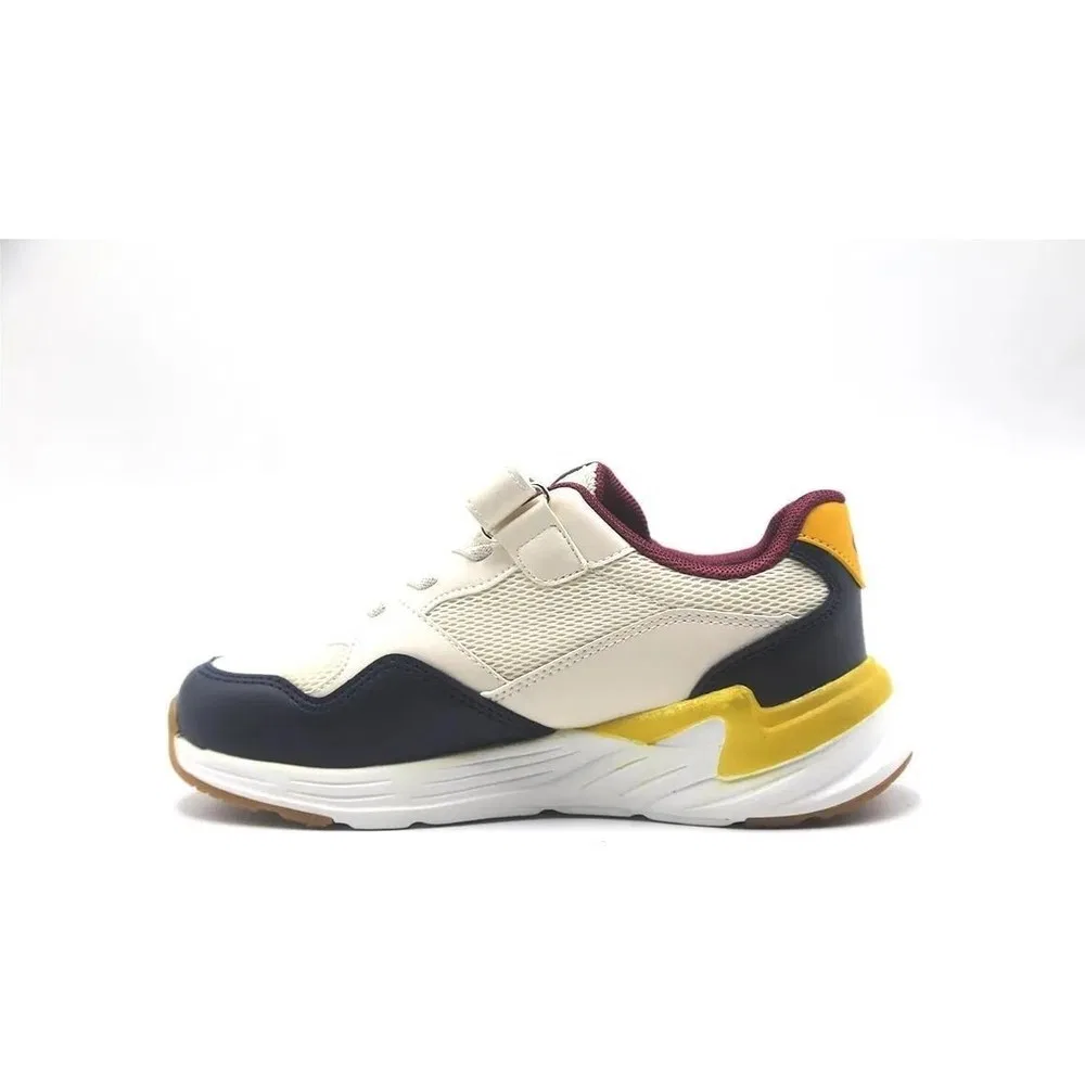 Детские спортивные кроссовки с контрастными акцентами Cream Navy Pepino — фото 3