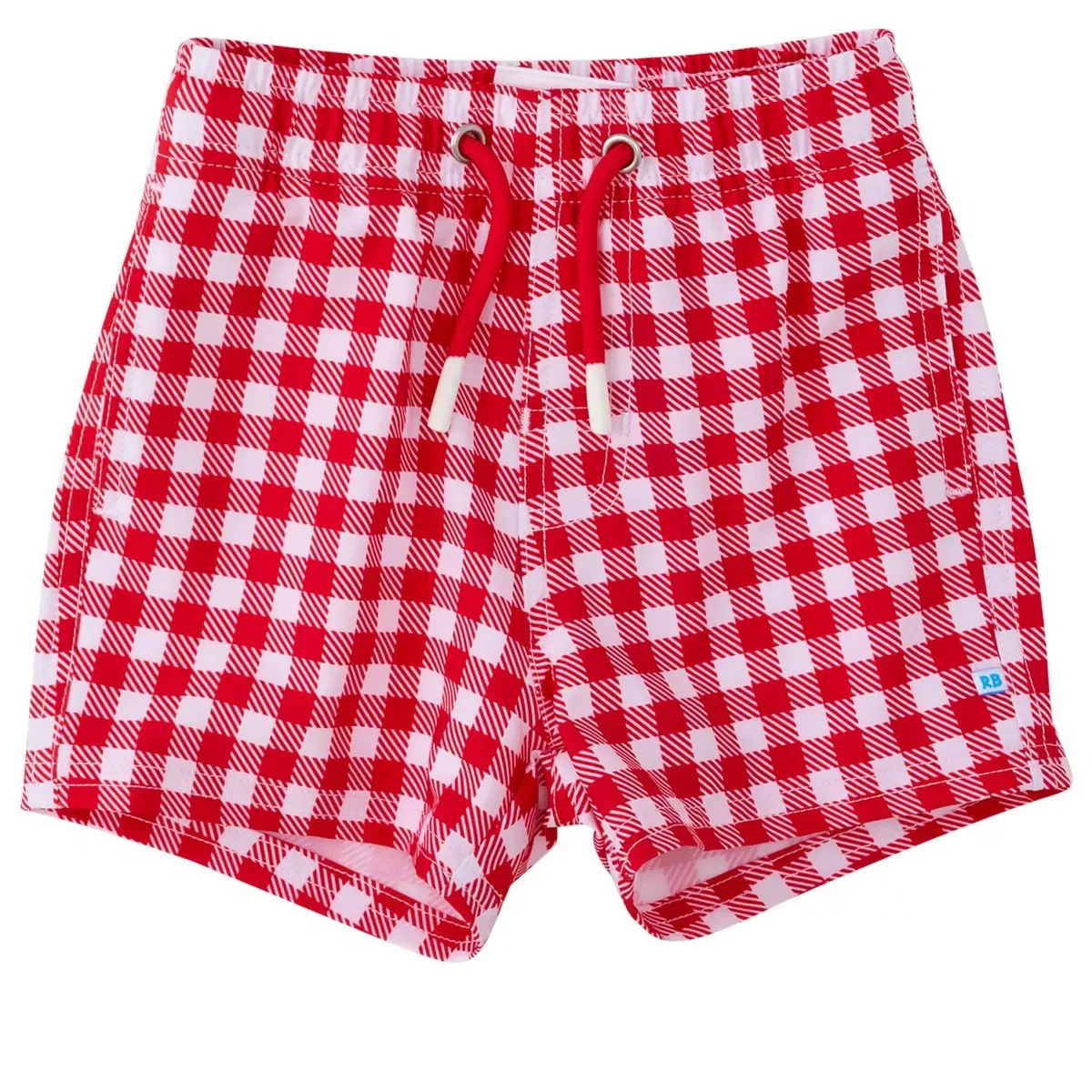 Детские плавки с принтом RuggedButts, Vintage Red Gingham