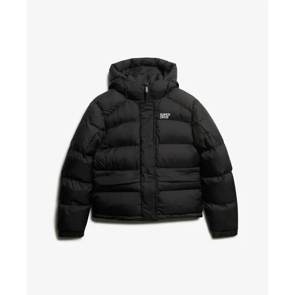 Женская куртка с капюшоном 5 Baffle Superdry, Schwarz