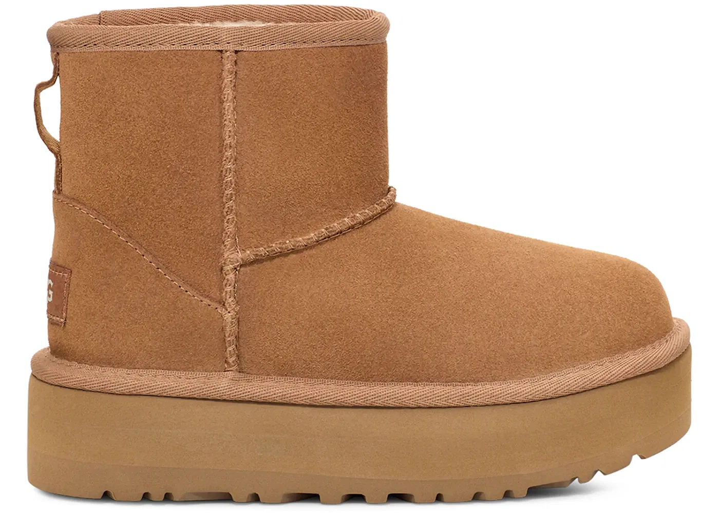 Детские ботинки с платформой UGG Classic Mini Platform Boot, Chestnut