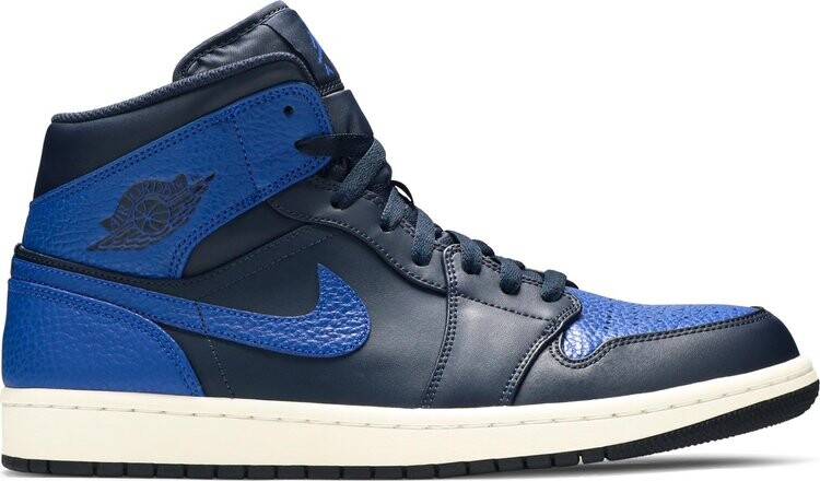 

Кроссовки Air Jordan 1 Retro Mid Obsidian Royal, синий