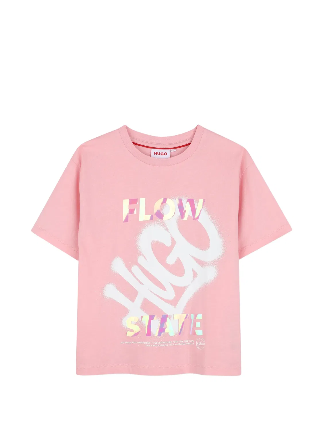 Футболка с логотипом Hugo Kids, розовый